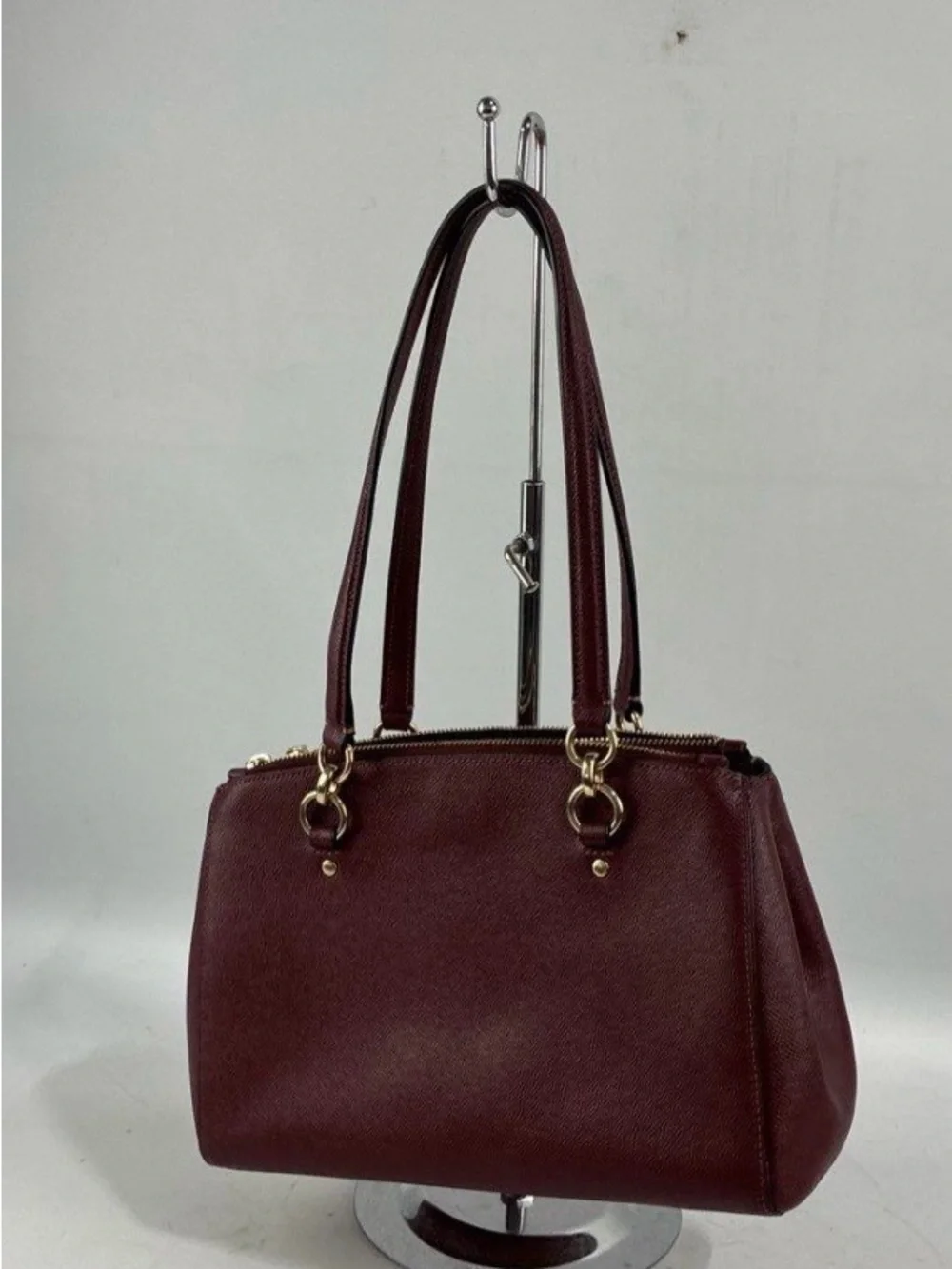 Coach structured leather